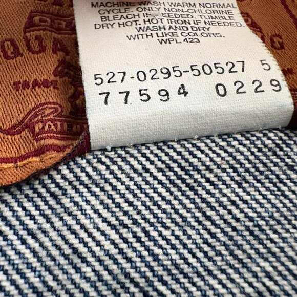 Vintage 90s Womens Levis Denim Trucker Punk Vest Size Small Made In USA - Picture 4 of 5